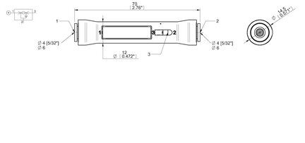 Eżektor piINLINE Micro Ti, 6-6 mm Ti (0122022) - Piab