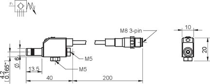 Przełącznik próżniowy PNP NO LM8 (0107731) - Piab