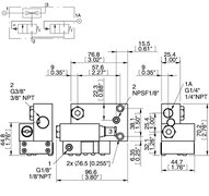 Zawór odcinający do próżni VT1, COAX MINI Pi12-2, G 3/8-G 1/4 (PMAT X2098) (0120323) - Piab