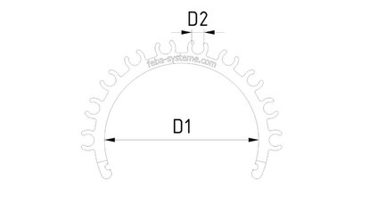 Klips do rur SSK16-6-3 - Pab (0213265) - Piab