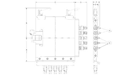 Uchwyt montażowy systemu szybkiej wymiany z armaturą pneumatyczną SWM 2 E (E10010001) (0212940) - Piab