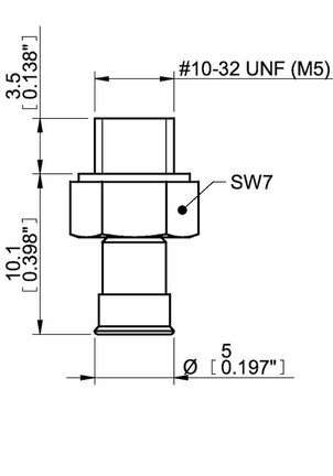 Przyssawka płaska U4, Silikon SIL 50°, FDA, M5 zew., bez filtra (S.U4SF50.MM5M.00) (9909632) - Piab