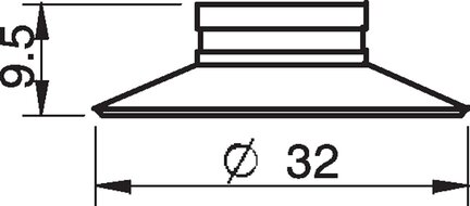 Przyssawka U30, Nitryl-PVC, (U30.30) (0101146) - Piab