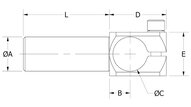 Ramię kątowe WKA 14-120 (E13203200) (0213104) - Piab