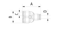 Trójnik wtykowy Y YVK-8 - Piab