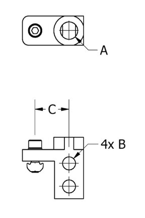 Blok kolektora X VTB 1/4 X (E12902200) (0212972) - Piab