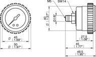 Manometr 1 MPa/140 psi (3101603) - Piab
