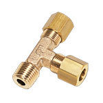 Złącze trójnik z pierścieniami zaciskowym 4 mm R1/8 (0103 04 10) - Legris
