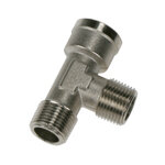 Trójnik gwintowany mosiężny niklowany R1/4 G1/4 (0932 00 13) - Legris