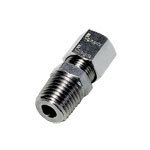 Złącze proste z gwintem z pierścieniem zaciskowym stal nierdzewna 8 mm R1/8 (1805 08 10) - Legris