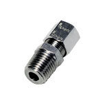 Złącze proste z gwintem z pierścieniem zaciskowym stal nierdzewna 8 mm NPT1/8 (1805 08 11) - Legris
