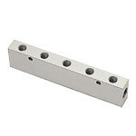 Kolektor pneumatyczny aluminiowy dwustronny G3/8 G1/4 (3313 13 17 04) - Legris