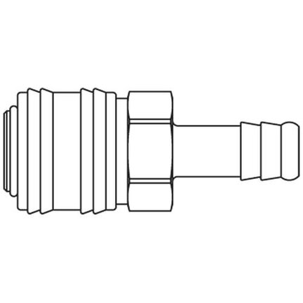Szybkozłącze żeńskie DN7,2 pod wąż śr. 8 mm (26KATF08MPX) - Rectus