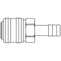 Szybkozłącze żeńskie DN7,2 pod wąż śr. 8 mm (26KATF08MPX) - Rectus