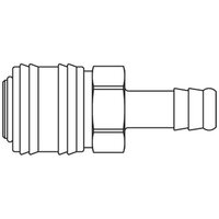 Szybkozłącze żeńskie DN7,2 pod wąż Rectus Push Lok śr. 6 mm (26KATP06MPX) - Rectus