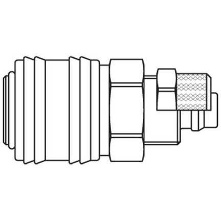 Szybkozłącze żeńskie DN7,2 na przewód śr. 8x10 mm (26KAKO10MPX) - Rectus