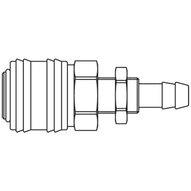 Szybkozłącze żeńskie DN7,2 panelowe pod wąż śr. 6 mm (26KATS06MPX) - Rectus