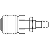 Szybkozłącze żeńskie DN7,2 panelowe pod wąż śr. 10 mm (26KATS10MPX) - Rectus