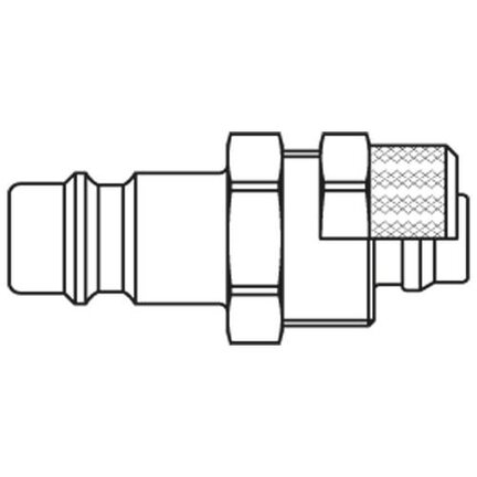 Króciec szybkozłącza DN7,2 na przewód śr. 4x6 mm (26SFKO06MXX) - Rectus