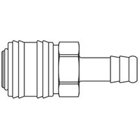 Szybkozłącze żeńskie DN7,2 pod wąż śr. 6 mm (26KBTF06MPX) - Rectus
