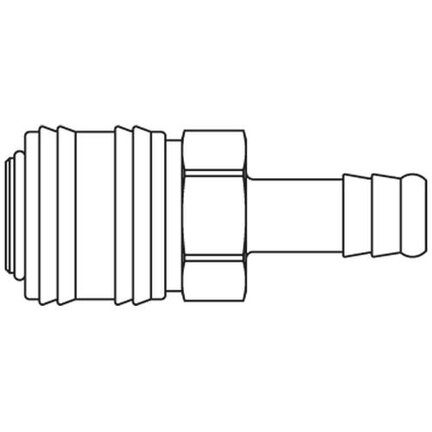Szybkozłącze żeńskie DN7,2 pod wąż Rectus Push Lok śr. 10 mm (26KBTP10MPX) - Rectus