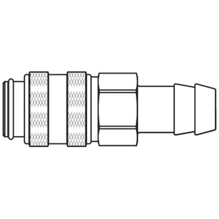 Szybkozłącze żeńskie DN5 pod wąż śr. 8 mm (21KATF08MPX) - Rectus