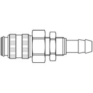 Szybkozłącze żeńskie DN5 panelowe pod wąż śr. 9 mm (21KATS09MPN) - Rectus