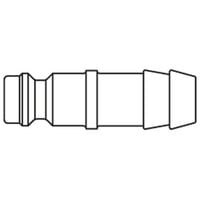 Króciec szybkozłącza DN5 pod wąż śr. 5 mm (21SFTF05MXX) - Rectus