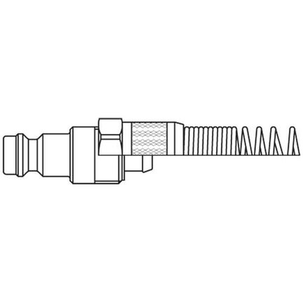 Szybkozłącze żeńskie DN5 ze sprężyną na przewód śr. 6x8 mm (21SFKK08MXX) - Rectus