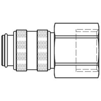 Szybkozłącze żeńskie DN5 gwint wewnętrzny G1/4 (21KBIW13MPN) - Rectus