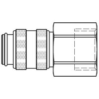 Szybkozłącze żeńskie DN5 gwint wewnętrzny G3/8 (21KBIW17MPN) - Rectus