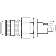 Szybkozłącze żeńskie DN5 panelowe na przewód śr. 6x8 mm (21KBKS08MPX) - Rectus