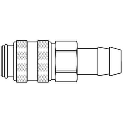 Szybkozłącze żeńskie DN5 pod wąż śr. 9 mm (21KLTF09MPX) - Rectus
