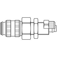 Szybkozłącze żeńskie DN5 panelowe na przewód śr. 6x8 mm (21KLKS08MPN) - Rectus