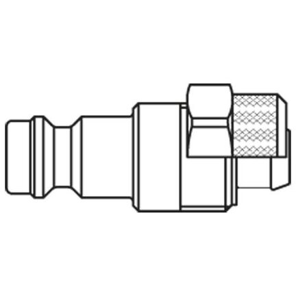 Króciec szybkozłącza DN5 na przewód śr. 4x6 mm (21SLKO06MPX) - Rectus