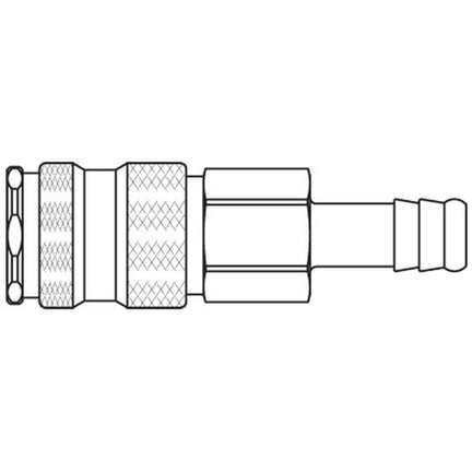 Szybkozłącze żeńskie stal nierdzewna 316L DN7,2 pod wąż śr. 8 mm$ (25KATF08EVX) - Rectus