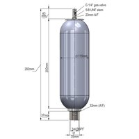 Akumulator hydrauliczny, wysokociśnieniowy, pęcherzowy (01100A-00-341) - Parker