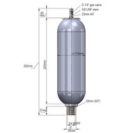 Akumulator hydrauliczny, wysokociśnieniowy, pęcherzowy (01100A-00-341) - Parker