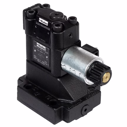 Zawór hydrauliczny 2/2, gniazdowy, do montażu na płycie, seria D4S (D4S06-9C2344CDGAGB1) - Parker