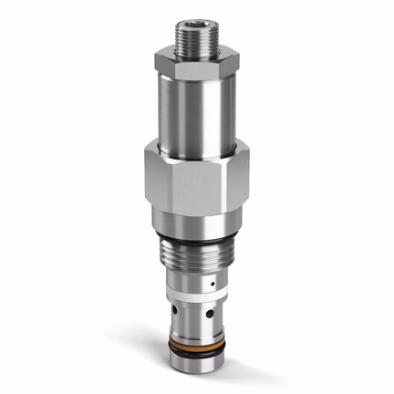 Zawory hydrauliczne, hamujące, wkręcane, z odciążeniem pilota, seria MH/E6A - Parker