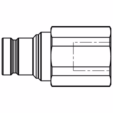 Szybkozłącze hydrauliczne typu Flat Face o profilu ISO 16028, seria FEM (FEM-252-4FB) - Parker