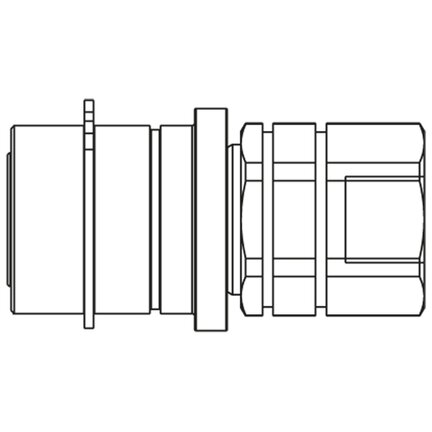 Szybkozłącze hydrauliczne typu Flat Face o profilu ISO 16028, seria FEM (FEMP-621-12FB) - Parker