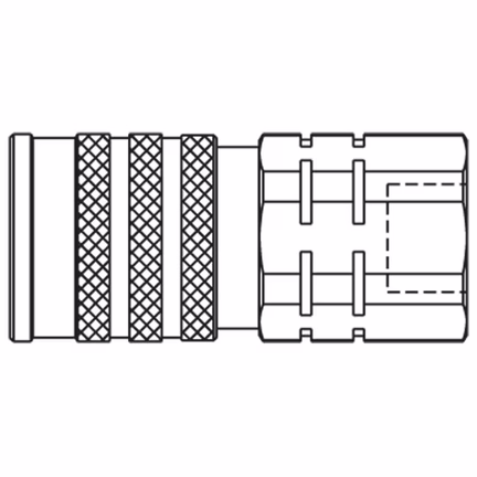 Szybkozłącze hydrauliczne typu Flat Face o profilu ISO 16028, seria IF (IF7510 RV) - Parker
