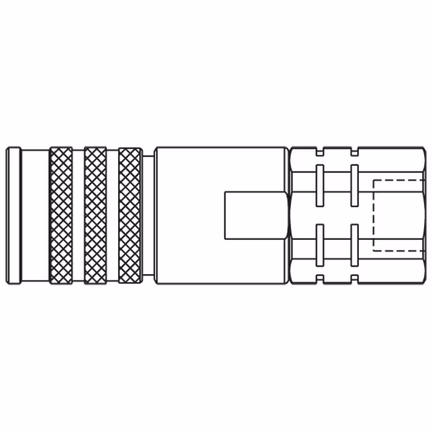 Szybkozłącze hydrauliczne typu Flat Face o profilu ISO 16028 (FEC-751-12FB) - Parker
