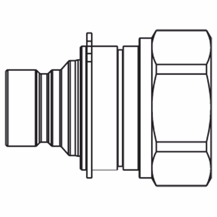 Szybkozłącze hydrauliczne typu Flat Face o profilu ISO 16028, seria FEM (FEMP-252-4FB) - Parker