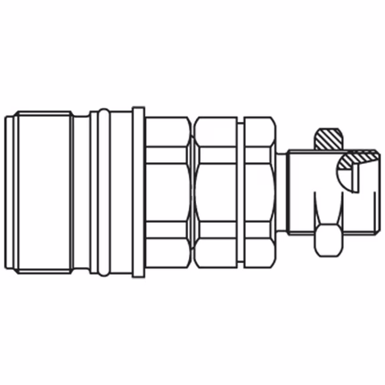 Szybkozłącze hydrauliczne, skręcane, seria QHPA (QHPA53-E6X2-C) - Parker