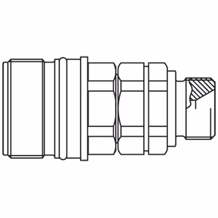 Szybkozłącze hydrauliczne, skręcane, seria QHPA (QHPA54-F4B4-C) - Parker
