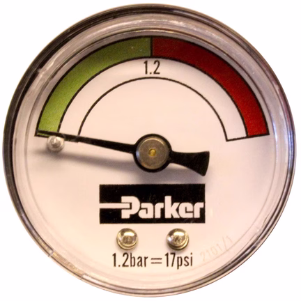 Wskaźnik ciśnieniowy, zanieczyszczenia filtrów hydraulicznych, seria FMU (FMUG2EBPG02L) - Parker