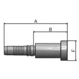 Końcówka do przewodów hydraulicznych typu No-Skive ParLock, seria V6 (K8AV6-20-20) - Parker