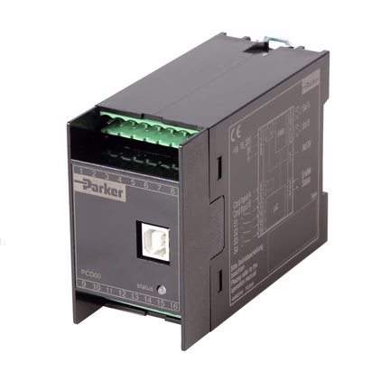 Moduły elektroniczne do zaworów proporcjonalnych, seria PCD00A-400 - Parker